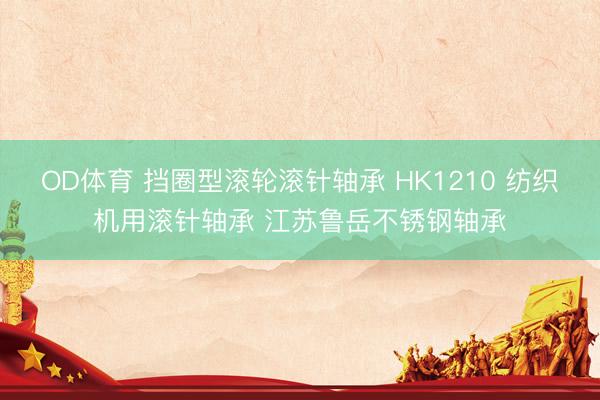 OD体育 挡圈型滚轮滚针轴承 HK1210 纺织机用滚针轴承 江苏鲁岳不锈钢轴承