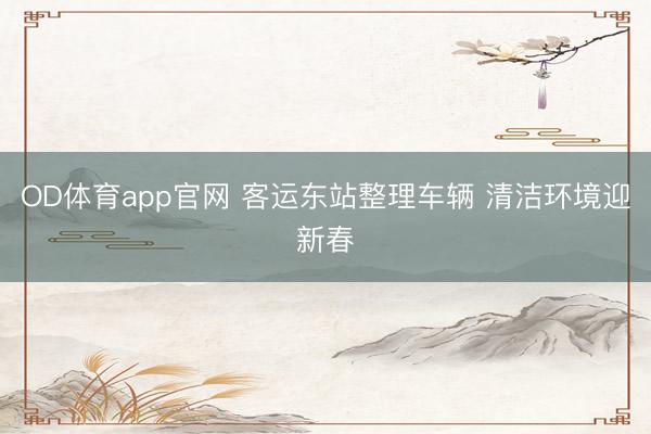 OD体育app官网 客运东站整理车辆 清洁环境迎新春